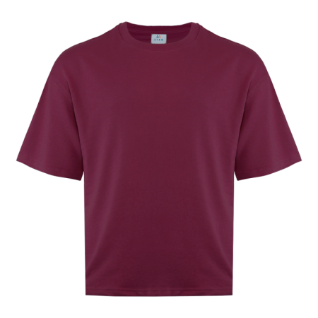 Футболка унисекс оверсайз STAN хлопок/полиэстер 260, 40, Бордовый,  (66)  (56/XXXL)