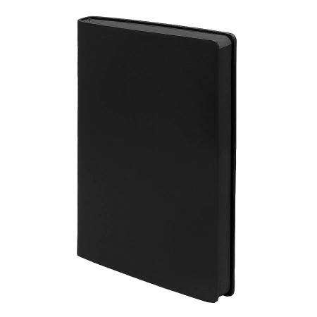 Бизнес-блокнот LADY, формат А5, черный, блок в клетку