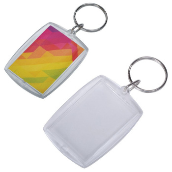 Брелок  "Пекин" под вставку, 4,2х5,5х0,5см, пластик