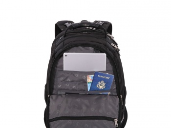 Рюкзак SWISSGEAR «SCANSMART», 17", полиэстер, 36х23х48 см, 40 л, черный Рюкзак SWISSGEAR «SCANSMART», 17", полиэстер, 36х23х48 см, 40 л, черный