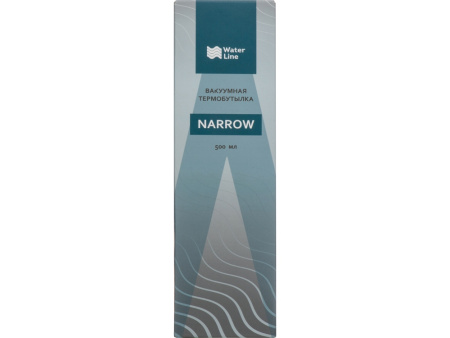 Термобутылка "Narrow" с вакуумной изоляцией, 500 мл, черный