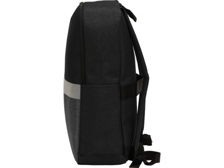 Рюкзак Merit со светоотражающей полосой и отделением для ноутбука 15.6'', темно-серый/черный