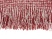 Акриловый плед Harp 130x180 см, белый/бордо